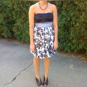 Strapless Floral Dress Size 7
